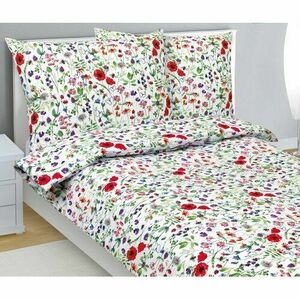 Bellatex Pamut ágynemétlet Vlčí máky piros, 140 x200 cm, 70 x 90 cm kép