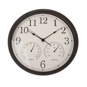 Falióra hőmérséklet- és páratartalommal 35 cm kép