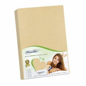 Kamilla dzsörzé lepedő, bézs, 120 x 200 cm kép