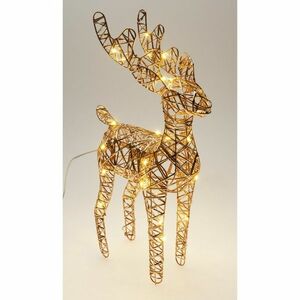 Karácsonyi világító rénszarvas Champagne, 37 x 24cm, 30 mikro LED, elemes, 24 cm kép