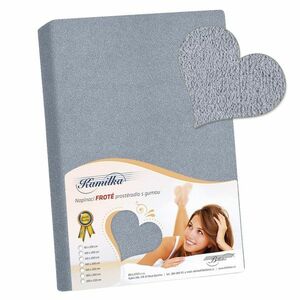 Kamilka frottír lepedő kékesszürke, 160 x 200 cm kép