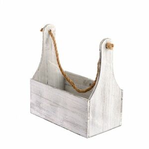 Felakasztható fa tároló láda, 27 x 34 x 15 cm kép