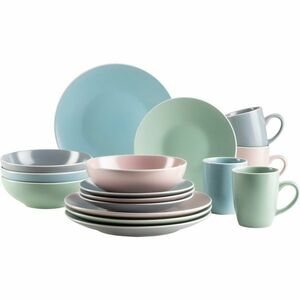Mäser 16 darabos ELISSA II étkészlet – színek keveréke, matt kép