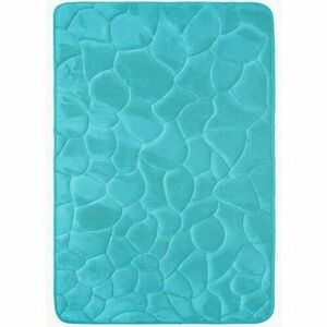 Kövek fürdőszobaszőnyeg memóriahabbal türkiz, 40 x 50 cm, 40 x 50 cm kép