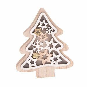 Stellar fa LED fénnyel, 13 x 15, 5 x 3 cm kép