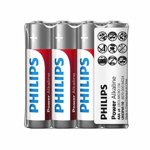 Philips AAA 1, 5 V Power Alkaline elem, 4 db kép