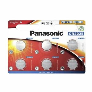 Panasonic CR-2025EL/6BW elemkészlet, 6 db kép
