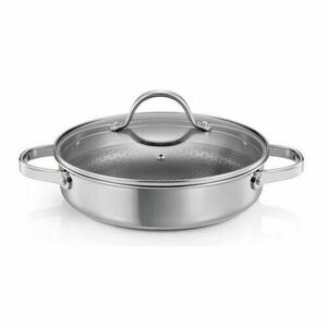 Tescoma SteelCRAFT mély serpenyő fedővel átmérő 28 cm, 2 fogantyúval, 28 cm kép