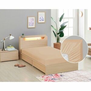 Bellatex vászon lepedő gumival, kávé színű, 90 x 200 cm kép