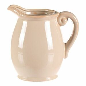 Váza/kanna krém, 13 x 14 x 17 cm, kicsi, 17 cm kép