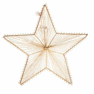 Golden Glow fém függő csillag, 30 x 29 cm, 10 LED kép