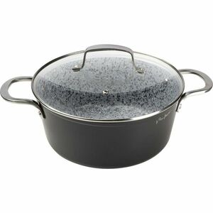 Lamart LT1254 serpenyő fedéllel Granit, átmérő 24cm, 24 cm átmérőjű kép