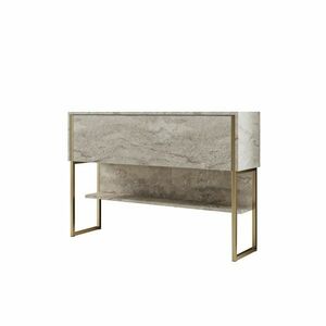 Luxe Travertine and Gold komód kép
