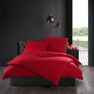 Pamut ágynemét Color piros, 140 x 200 cm, 70 x 90cm kép