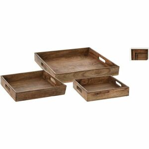 Mango tálaló tálcák készlete négyzet, 3 db kép