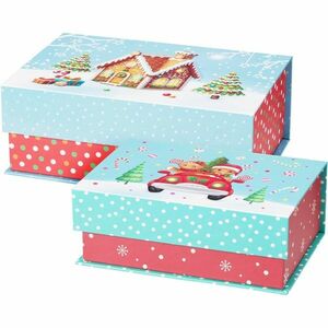 Cookieman 2 db-os karácsonyi doboz szett pöttyös kép