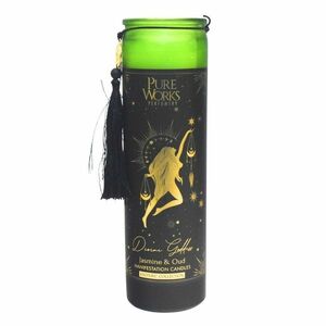 Arome Organikus gyertya Jasmine&Oud 300 gszínes, magas üvegben, rojttal kép