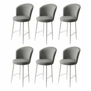 Fora Grey and White bárszék szett, 6 db, 6 db kép