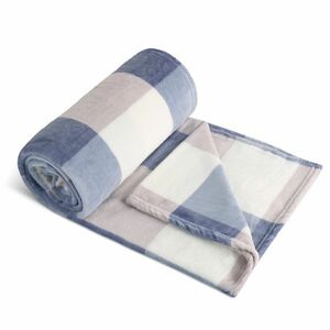 Bellatex Camping PLUS pléd kék kocka, 150 x 200 cm kép