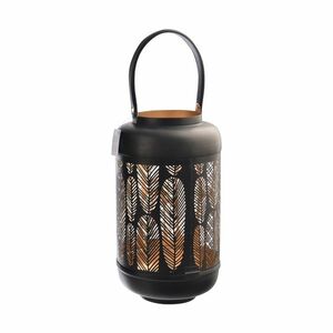 InDecor Leaf fém gyertyatartó fekete, 19 x 19 x 38 cm, M kép