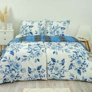 Stanex Pamut ágynemét Kék rózsák, 140 x 220 cm, 70 x 90 cm kép