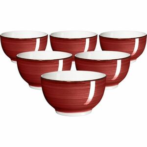 Mäser 6 db-os tálkészlet Bel Tempo 14 cm, piros kép