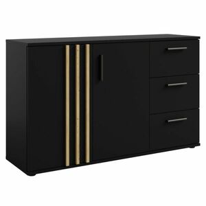 TOLIS 2D3S komód, fekete kép