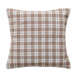 Happy check párnahuzat bézs/fekete, 45 x 45 cm kép