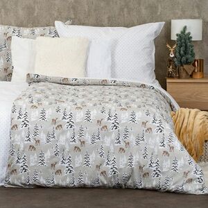4Home Christmas forest pamut ágyneműhuzat, 140 x 220 cm, 70 x 90 cm kép
