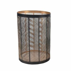 In Decor Fém gyertyatartó Line fekete, 13 x 13 x22 cm kép