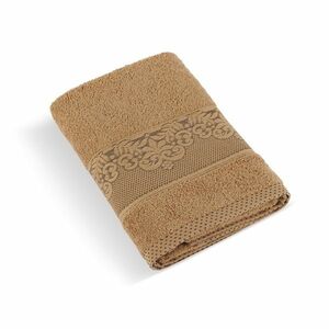 Bellatex Orchidea kollekció barna frottír fürdőlepedő, 70 x 140 cm, 70 x 140 cm kép