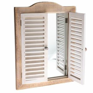 Függő tükör redőnyökkel Breeze természetes, 45 x60 x 3 cm kép
