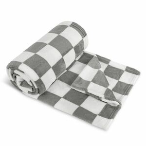 Bellatex Camping PLUS pléd szürke kocka, 150 x 200 cm kép