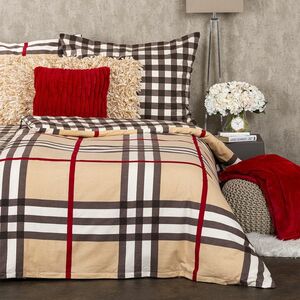 4Home Kockás flanel ágyneműhuzat, 140 x 220 cm, 70 x 90 cm kép