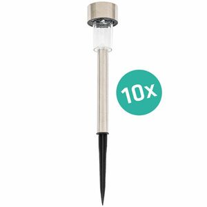 4Home Napelemes LED lámpa szett, 10 db, melegfehér kép