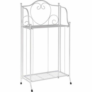 Florence fém virágállvány fehér, 34 x 65 x 18 cm kép
