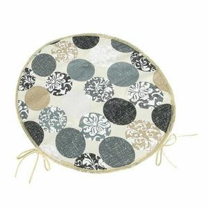 Bellatex Berta Gömbök székpárna kerek sima szürke , átmérő 40 cm kép