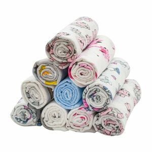 New Baby Standard pamut pelenka mintával, 60 x 80 cm, 10 db-os szett kép