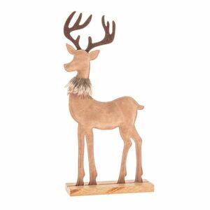 Karácsonyi dekoráció Műbőr szarvas 31 cm, var. I kép