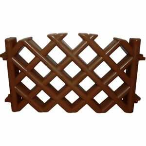 Kerti kerítés rács barna kép