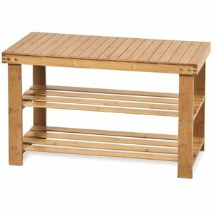 Cipőtartó 2 szintes, bambusz kép