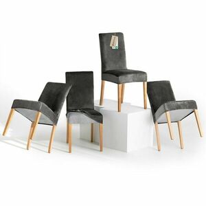 Restilo Feszítő huzat székhez Sento sötét szürke, 48 x 48 x 58 + 10 cm, 4 db-os szett kép