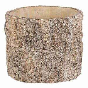 Virágcsomagolás fa kérget utánzó, 21 x 21 x 17 cm, beton, 21 cm kép