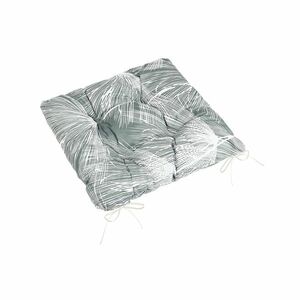 Bellatex Adéla steppelt ülőpárna, szürke, fehér, 40 x 40 cm kép