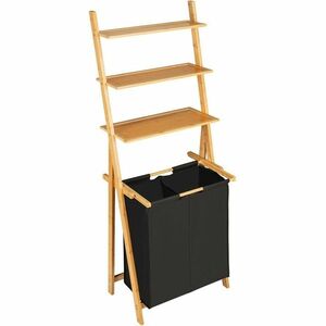 Wenko Létrapolos polc Ecori szennyestartóval, 152 x 35 x 57 cm kép