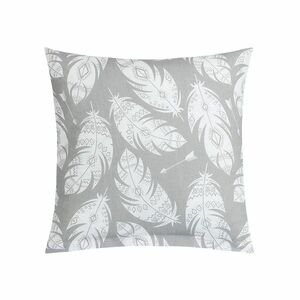 Bellatex Adéla párna tollszálakkal, szürke, fehér, 40 x 40 cm kép