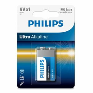 Philips 9 V-os ultra alkáli elem kép