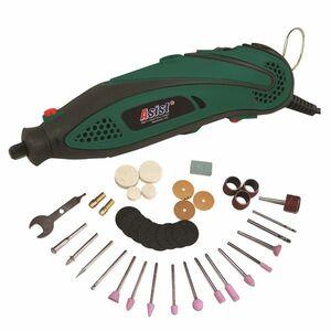 Asist AE3C13DN-BMC-3 mini egyenes csiszológéptartozékokkal, 135 W kép