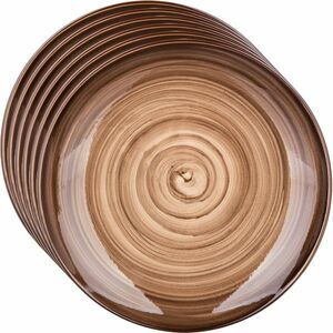 Banquet 6 db sekély tányér szett Palas 27 cm, barna kép