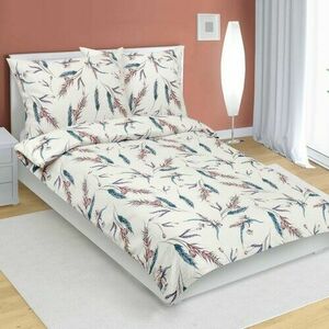 Bellatex Klas krepp ágyneműhuzat bézs, kék, 140 x 200 cm, 70 x 90 cm, 140 x 200 cm, 70 x 90 cm kép